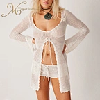 crochet mesh top